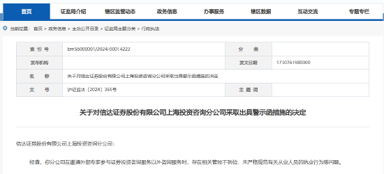 替客户办理证券交易及返还佣金 信达证券一员工被出具警示函-第2张图片-成都西京哮喘病研究院