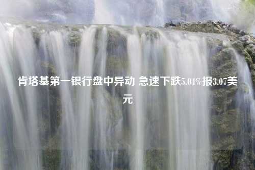 肯塔基第一银行盘中异动 急速下跌5.04%报3.07美元