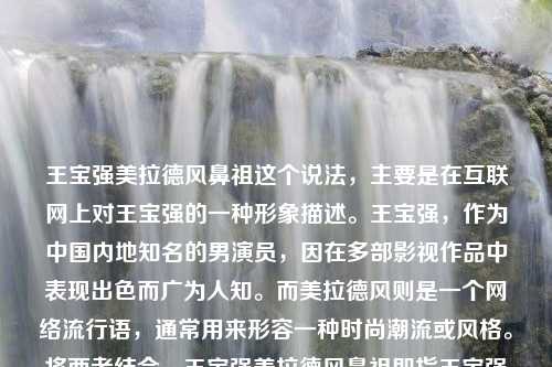 王宝强美拉德风鼻祖这个说法，主要是在互联网上对王宝强的一种形象描述。王宝强，作为中国内地知名的男演员，因在多部影视作品中表现出色而广为人知。而美拉德风则是一个网络流行语，通常用来形容一种时尚潮流或风格。将两者结合，王宝强美拉德风鼻祖即指王宝强在某种特定的时尚或风格上具有开创性的地位，是这一风格的鼻祖或代表人物。